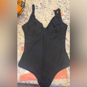 FeelinGirl Black Tummy Control Shapewear Bodysuit NWT Size S